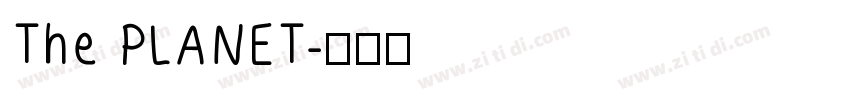 The PLANET字体转换